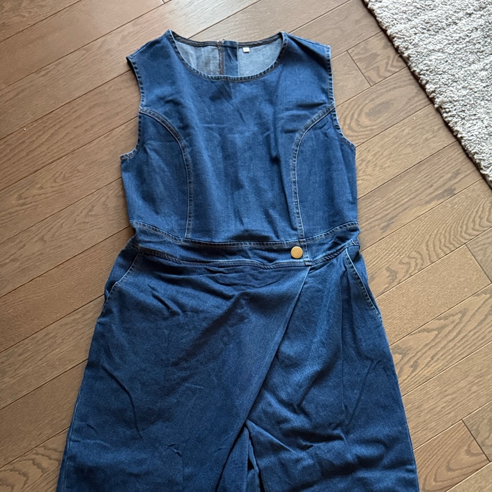 Denim romper/jumpsuit